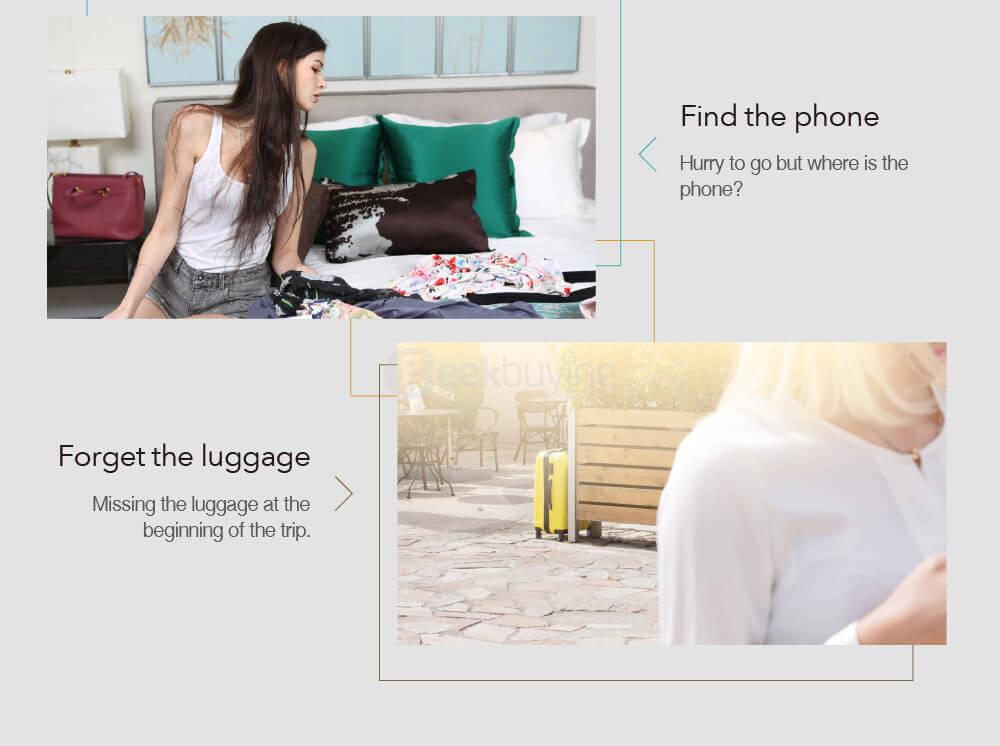 Nut 2S Smart Finder Bluetooth 4.0 WiFi Tracker Locator Wallet Phone Key Finder Anti-lost Alarm for Android iOS - White
