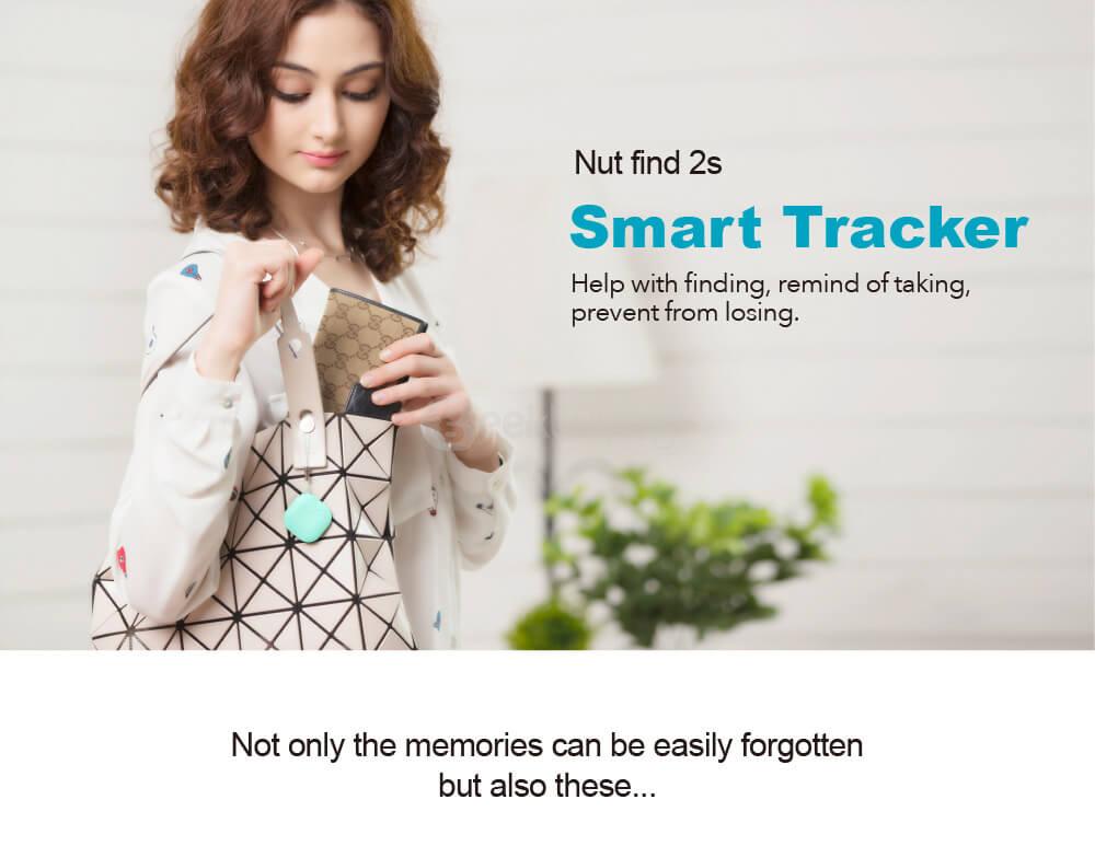 Nut 2S Smart Finder Bluetooth 4.0 WiFi Tracker Locator Wallet Phone Key Finder Anti-lost Alarm for Android iOS - White