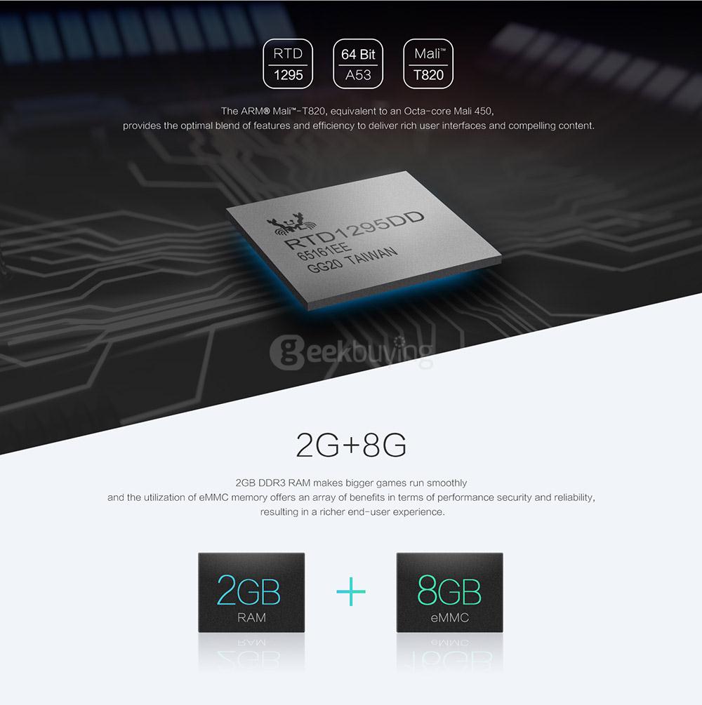 ZIDOO X8 Realtek RTD1295 Android 6.0 OpenWRT(NAS)TV BOX 2G/8G AC WIFI 1000M LAN USB3.0 HDMI2.0 HDR Bluetooth