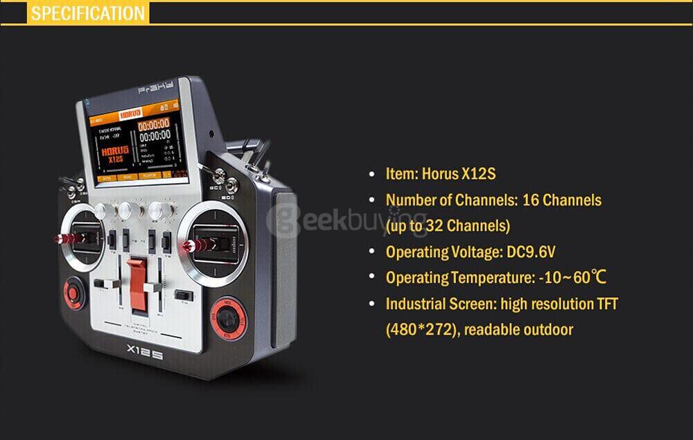 Frsky Horus X12S Texture Version 16CH GPS Transmitter Mode 1