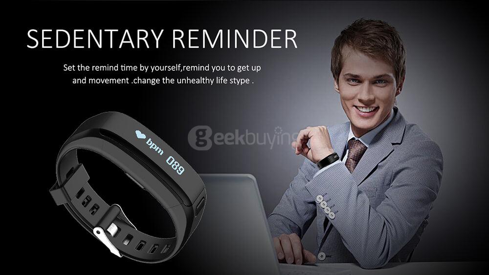 NO.1 F1 Heart Rate Monitor Smart Bracelet Bluetooth 4.0 Sport Fitness Tracker IP68 Waterproof for Android iOS - Orange