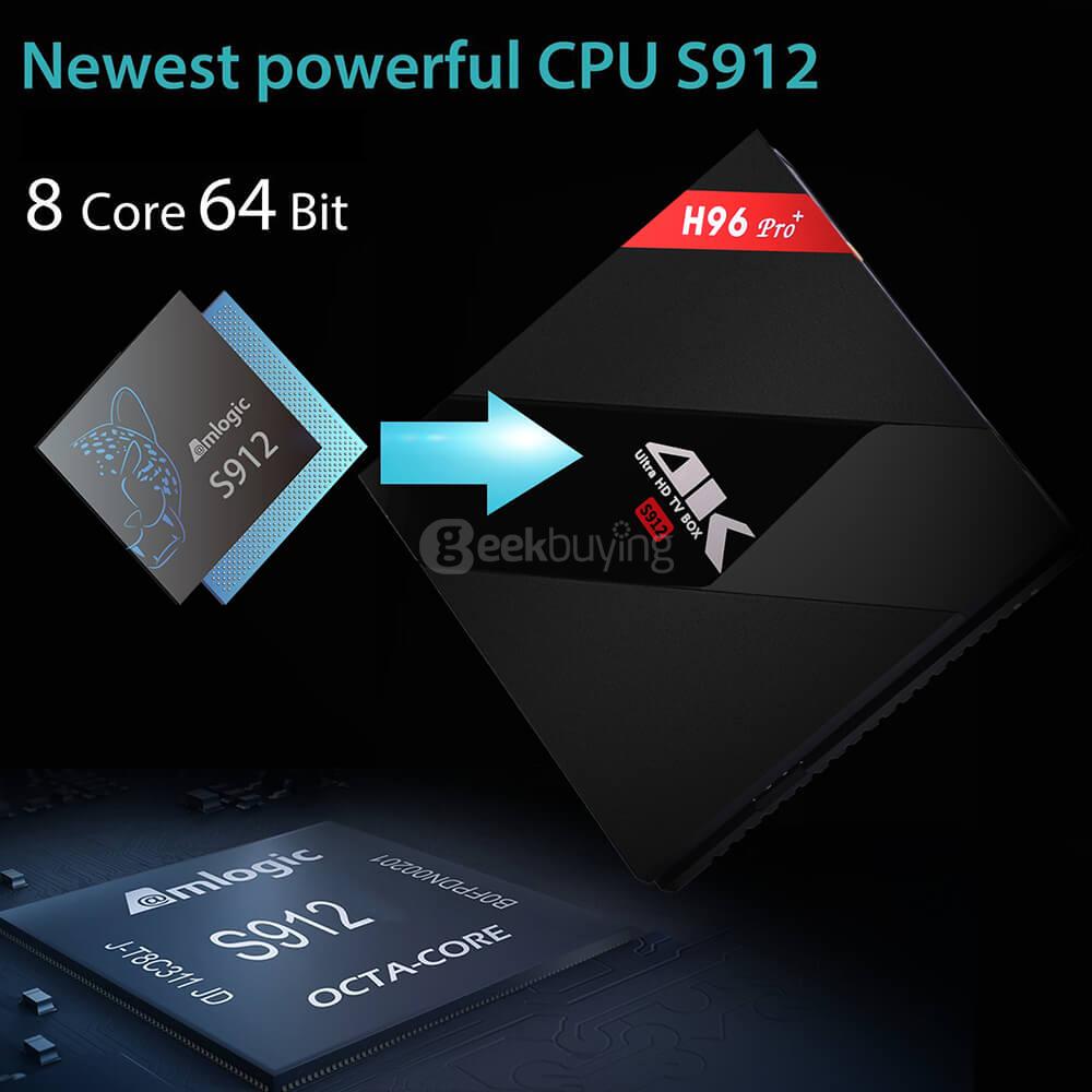 Bundle H96 PRO+ Amlogic S912 TV BOX KODI 4K 3G/16G + Rii i8+ 2.4G Wireless Israel Hebrew Language Keyboard White