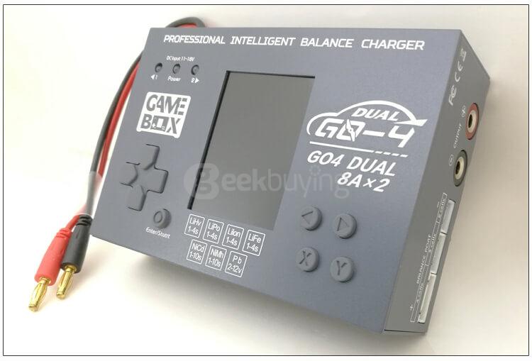 2warrior Go-4 DUAL 2X80W 8A 1-4S LiPo LiHv LiFe Nicd Nimh PB Battery Intelligent Balance Charger