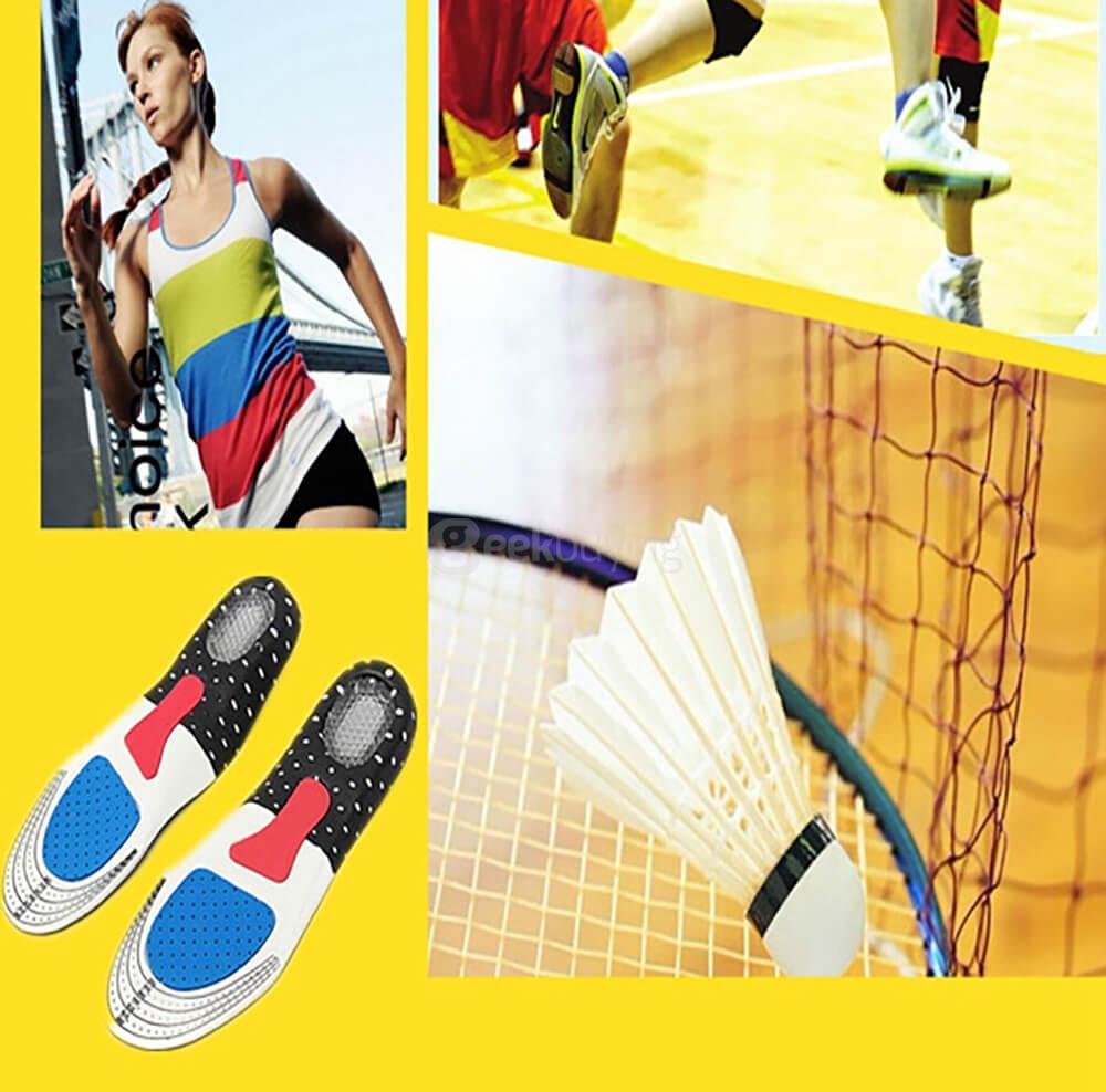 1 Pair of Gel Orthotic Sport Shoe Pad Arch Support Insoles Insert Cushion for Men
