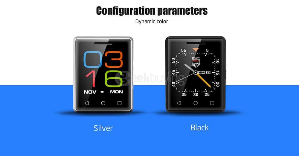 Vphone S8 1.54 inch 2.5D Arc Screen GSM Mobile Phone MTK2502 Heart Rate Measurement Pedometer Remote Camera Bluetooth 4.0 - Silver