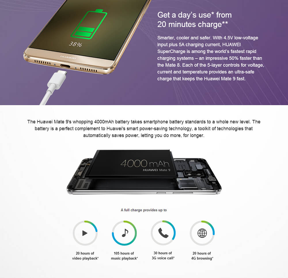 HUAWEI MATE 9 MHA-AL00 5.9-inch FHD Android 7.0 Smartphone Hisilicon Kirin 960 Octa Core 4GB 64GB 20.0MP+12.0MP Dual Rear Cameras Touch ID SuperCharge Type -C - Mocha Brown