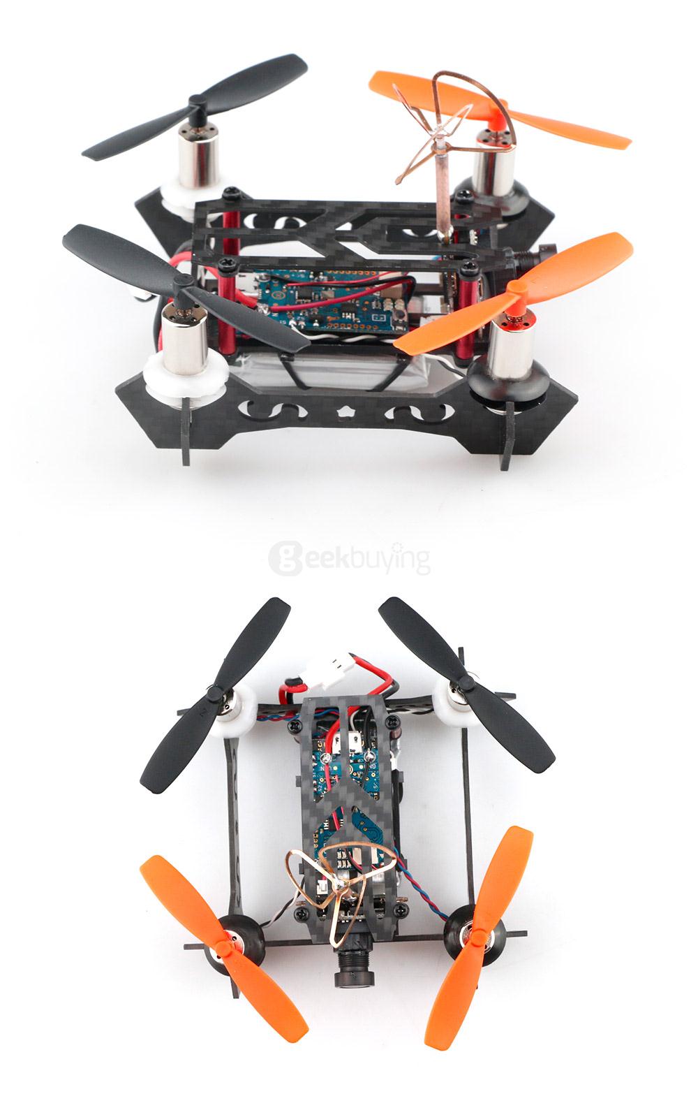 JJPRO T2 Alien 85mm Micro FPV Racing Quadcopter Based on F3 EVO Brushed Flight Controller Frsky Compatible 8CH Receiver - BNF Based