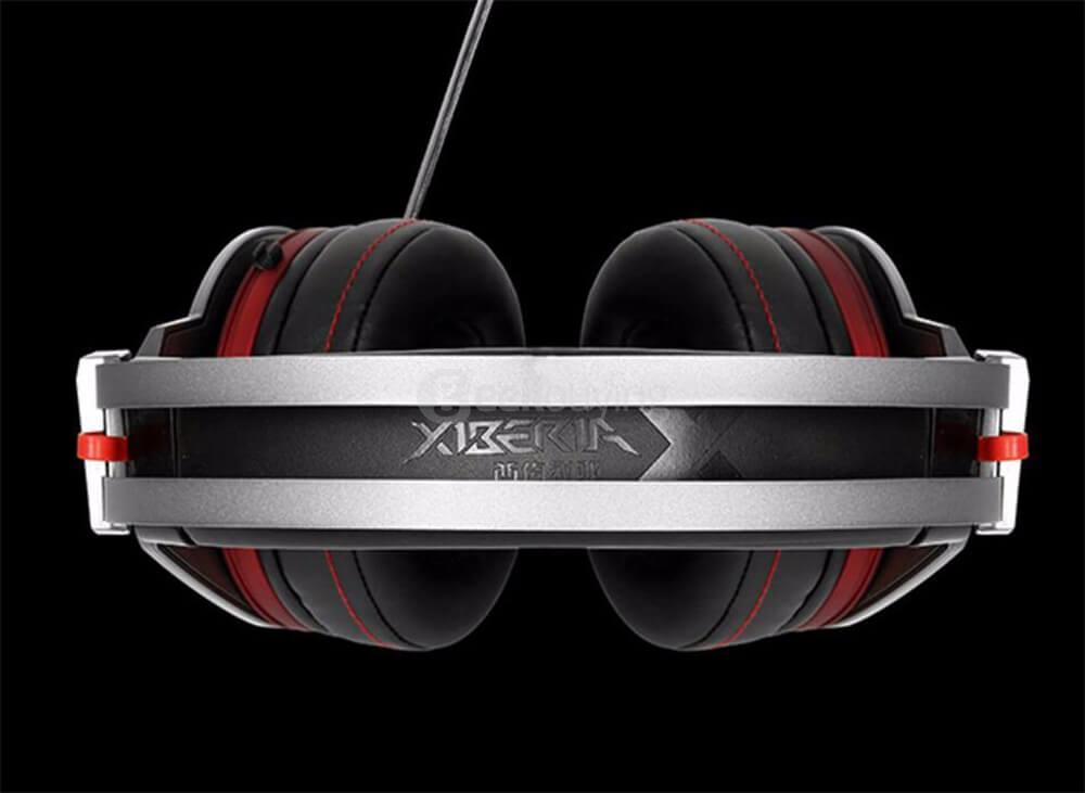 XIBERIA K5U Super Stereo Bass USB7.1 LED Gaming Headsets With Microphone for Computer PC Gamers - Gray