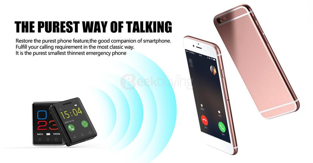 Vphone S8 1.54 inch 2.5D Arc Screen GSM Mobile Phone MTK2502 Heart Rate Measurement Pedometer Remote Camera Bluetooth 4.0 - Silver