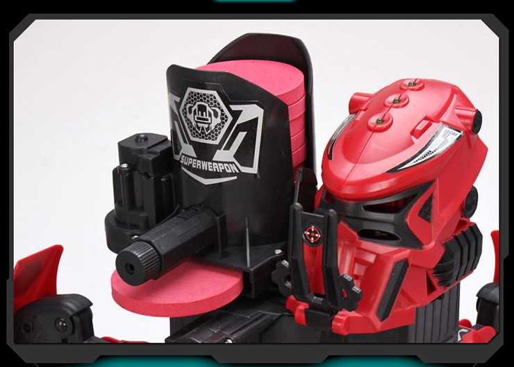 2.4G Smart RC Robot Intelligent Space Armor Warriors Six-legged Spider Robot DIY Hoodle - Red