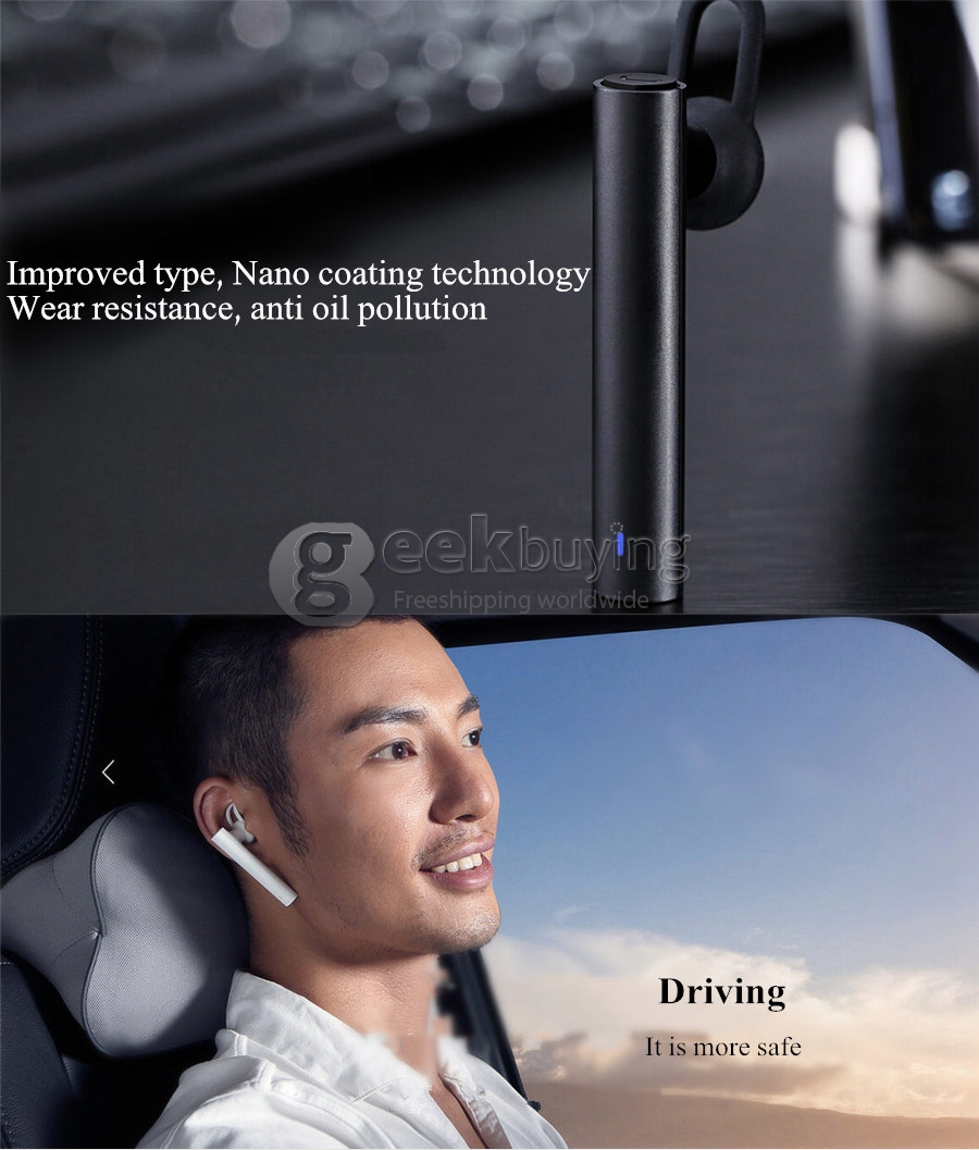 Xiaomi Youth Version Mini Light Wireless Bluetooth 4.1 Earphone for Phones MP3 MP4 PC - White