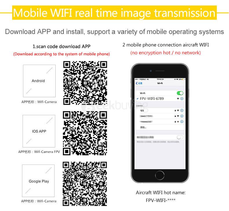 HuaJun W606-6 QQ-FLY WIFI FPV HD Camera 2.4G 6-Axis Headless Mode RC Quadcopter - Yellow