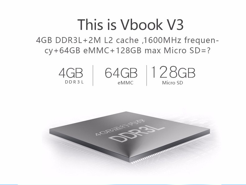Voyo VBook V3 Ultrabook 13.3 inch Dual OS Windows 10 + Android5.1 4GB/64GB Intel Atom X5 Z8350 Quad Core 1.92GHz IPS 1920*1080 - Orange