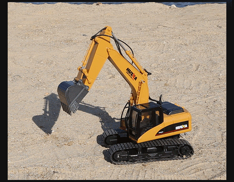 HuiNa Toys NO.550 2.4G 15CH 1/12 RC Metal Excavator Charging RC Car