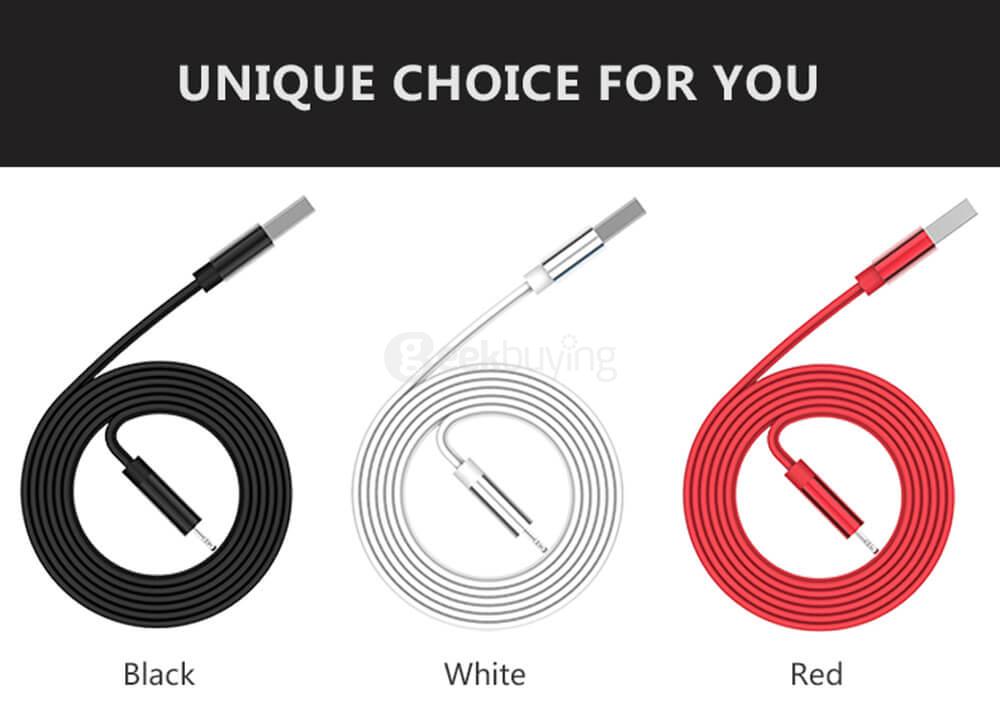 USAMS Yuet Series 8Pin Charging Cable 1 Meter Data Transfer Line Easy Storage Compatible For Apple Devices - White