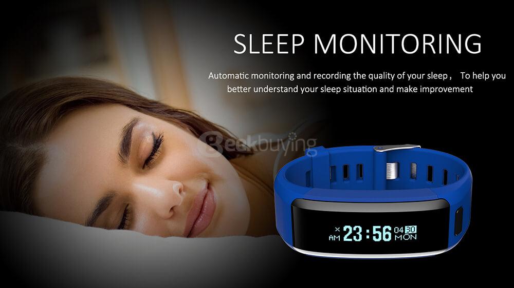 NO.1 F1 Heart Rate Monitor Smart Bracelet Bluetooth 4.0 Sport Fitness Tracker IP68 Waterproof for Android iOS - Orange