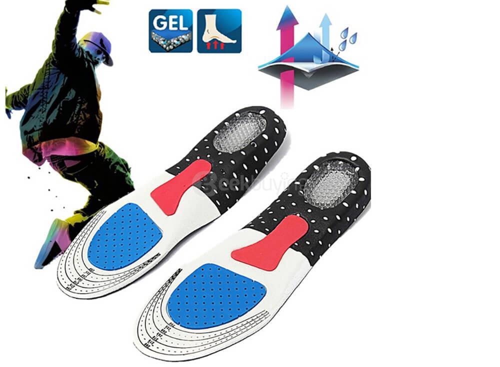 1 Pair of Gel Orthotic Sport Shoe Pad Arch Support Insoles Insert Cushion for Men