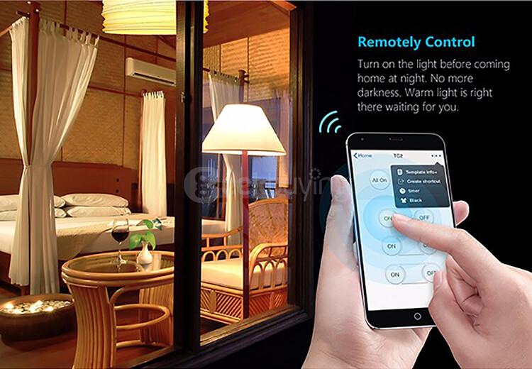Broadlink TC2 Wifi 3 Gangs Touch Switch Panel Remote Control Light Controller - UK Standard