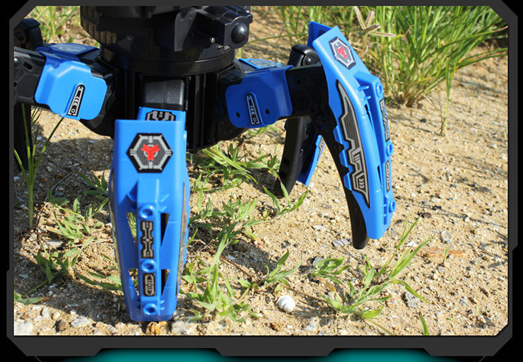 2.4G Smart RC Robot Intelligent Space Armor Warriors Six-legged Spider Robot DIY Hoodle - Blu6