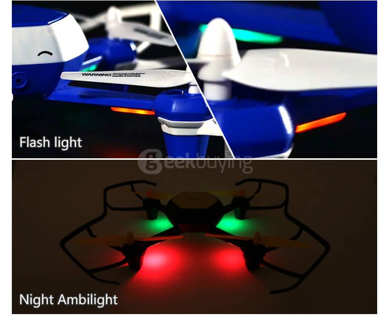 HuaJun W606-6 QQ-FLY WIFI FPV HD Camera 2.4G 6-Axis Headless Mode RC Quadcopter - Yellow