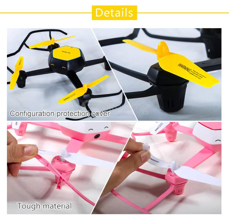 HuaJun W606-6 QQ-FLY WIFI FPV HD Camera 2.4G 6-Axis Headless Mode RC Quadcopter - Yellow