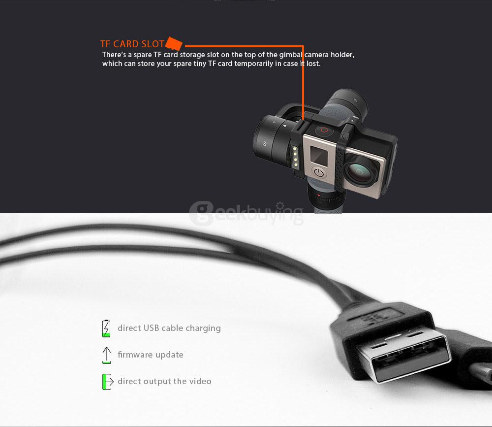 Original Snoppa SnoppaGo 3-Axis Handheld Gimbal for GoPro Hero4/3+/3 XiaoyiYI Action Cameras
