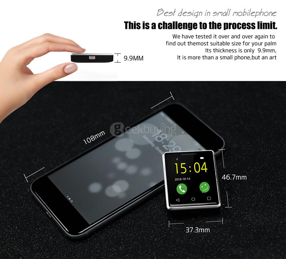 Vphone S8 1.54 inch 2.5D Arc Screen GSM Mobile Phone MTK2502 Heart Rate Measurement Pedometer Remote Camera Bluetooth 4.0 - Silver