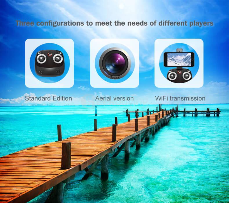 HuaJun W606-6 QQ-FLY WIFI FPV HD Camera 2.4G 6-Axis Headless Mode RC Quadcopter - Yellow
