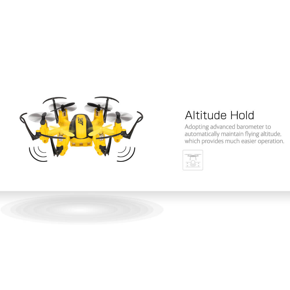 JJRC H20H 2.4G 4CH 6Axis Altitude Hold Mode Headless Mode One Key Return Nano Hexacopter RTF - Yellow