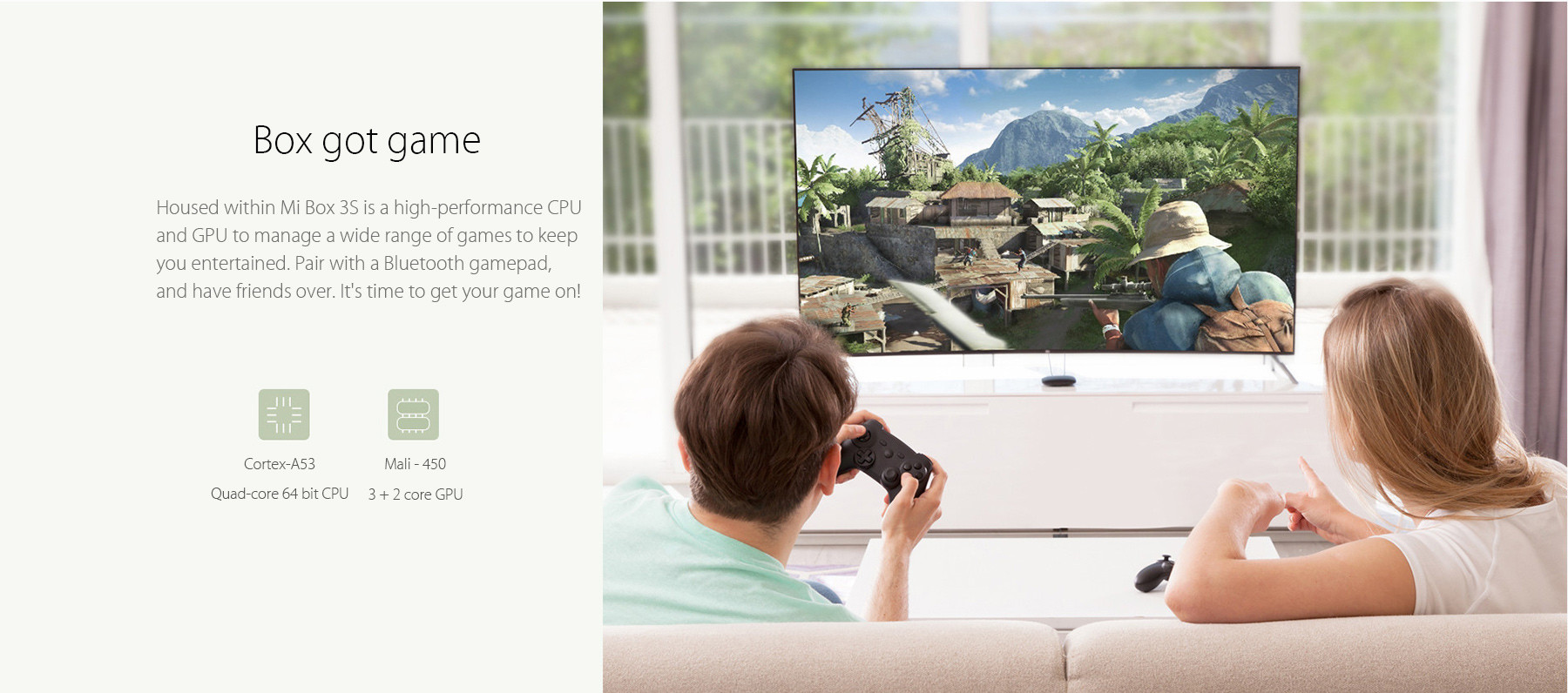 Original XIAOMI Mi Box 3S Patchwall 4K HDR Android Media Player Android6.0 Amlogic S905X 2G/8G 802.11a/b/g/n/ac Dolby DTS HDMI