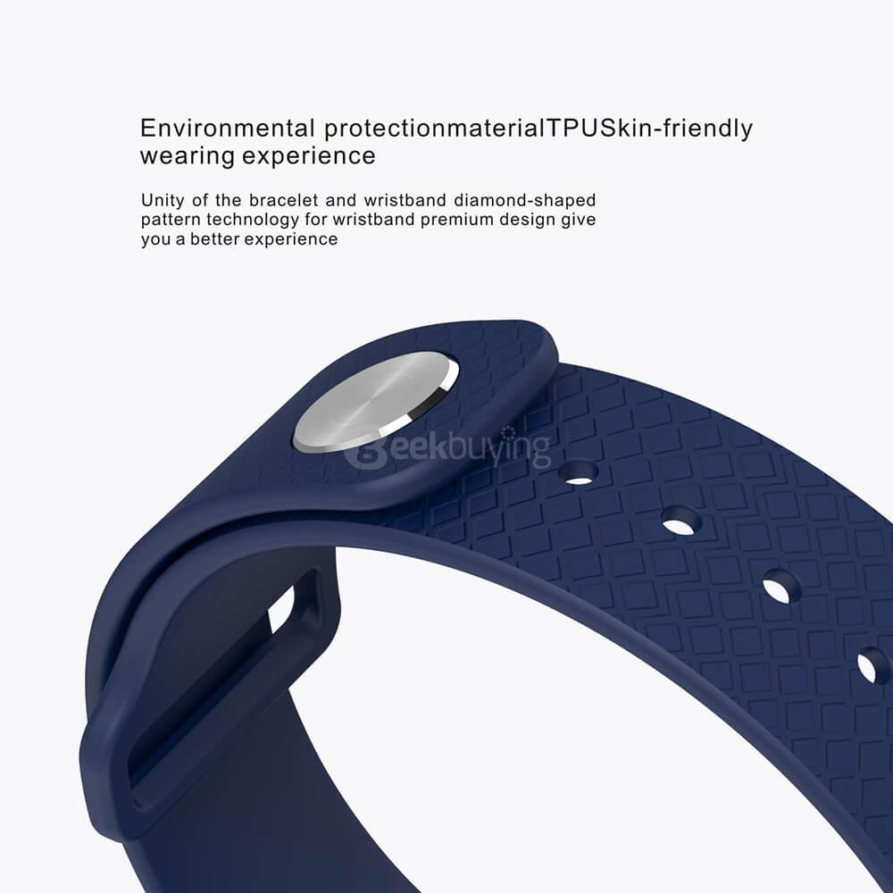 A09 BLE4.0 Smart Bracelet Heart Rate/Blood Oxygen/Blood Pressure/Fatigue Detection Fitness Tracker IP67 Waterproof for Android iOS - White