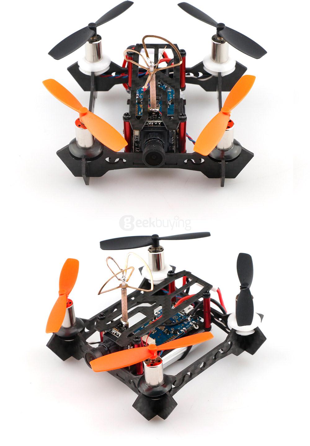 JJPRO T2 Alien 85mm Micro FPV Racing Quadcopter Based on F3 EVO Brushed Flight Controller Frsky Compatible 8CH Receiver - BNF Based