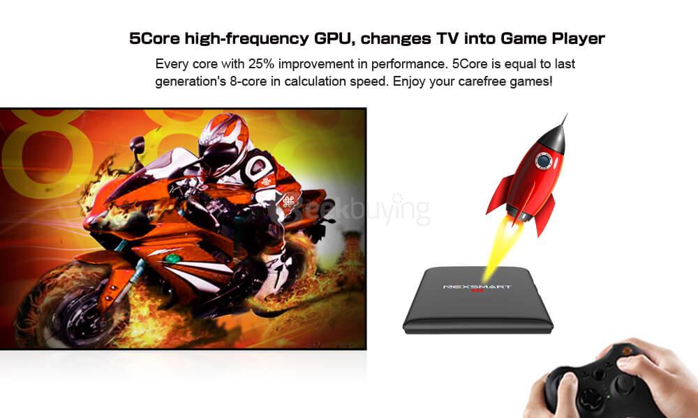 NEXSMART D32 4K UHD Android Media Player Android 5.1 RK3229 1G/8G WIFI LAN KODI