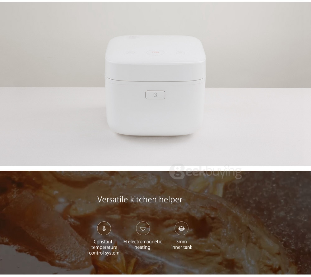 Original Xiaomi IHFB01CM Electric Rice Cooker Smart Control IH Heating 3.0L Capacity - White