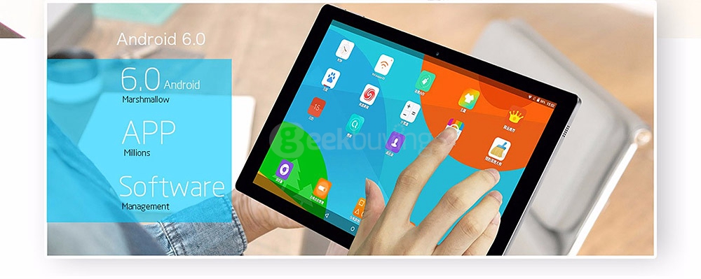 Teclast Tbook 16 Power Tablet PC 11.6 inch Dual OS Windows 10 + Android 6.0 8GB/64GB Intel Atom X7 Z8750 Quad Core 2.56GHz IPS 1920*1080 Type-C - Gray