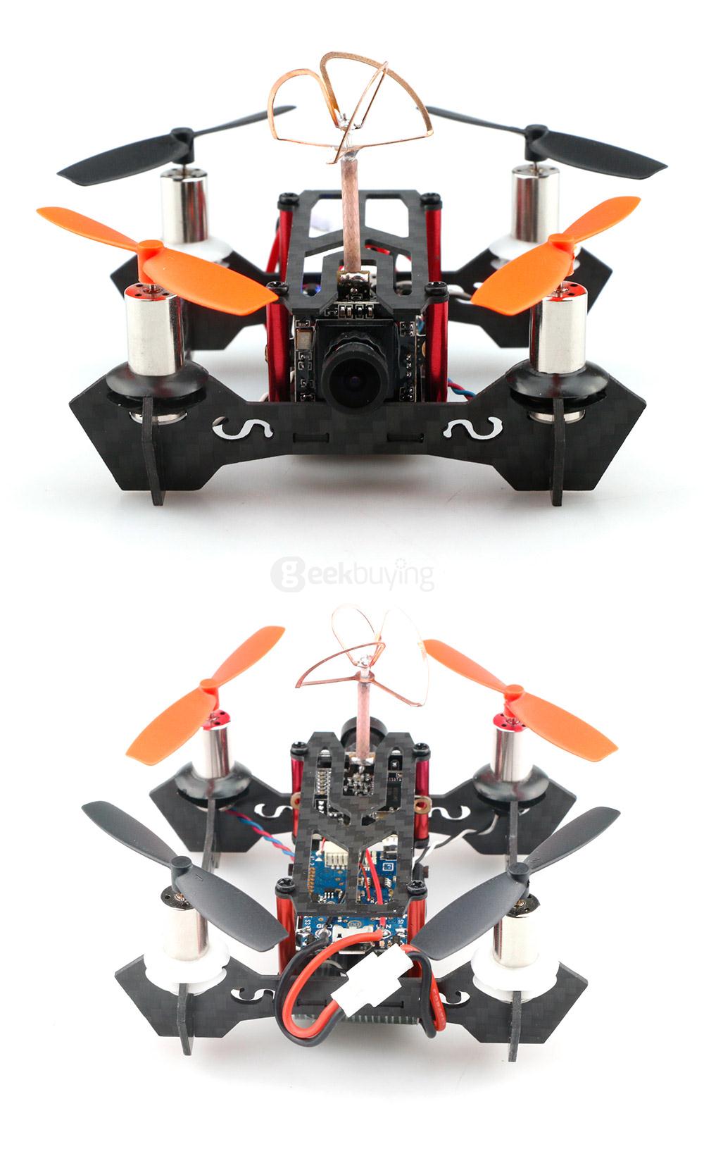 JJPRO T2 Alien 85mm Micro FPV Racing Quadcopter Based on F3 EVO Brushed Flight Controller Frsky Compatible 8CH Receiver - BNF Based