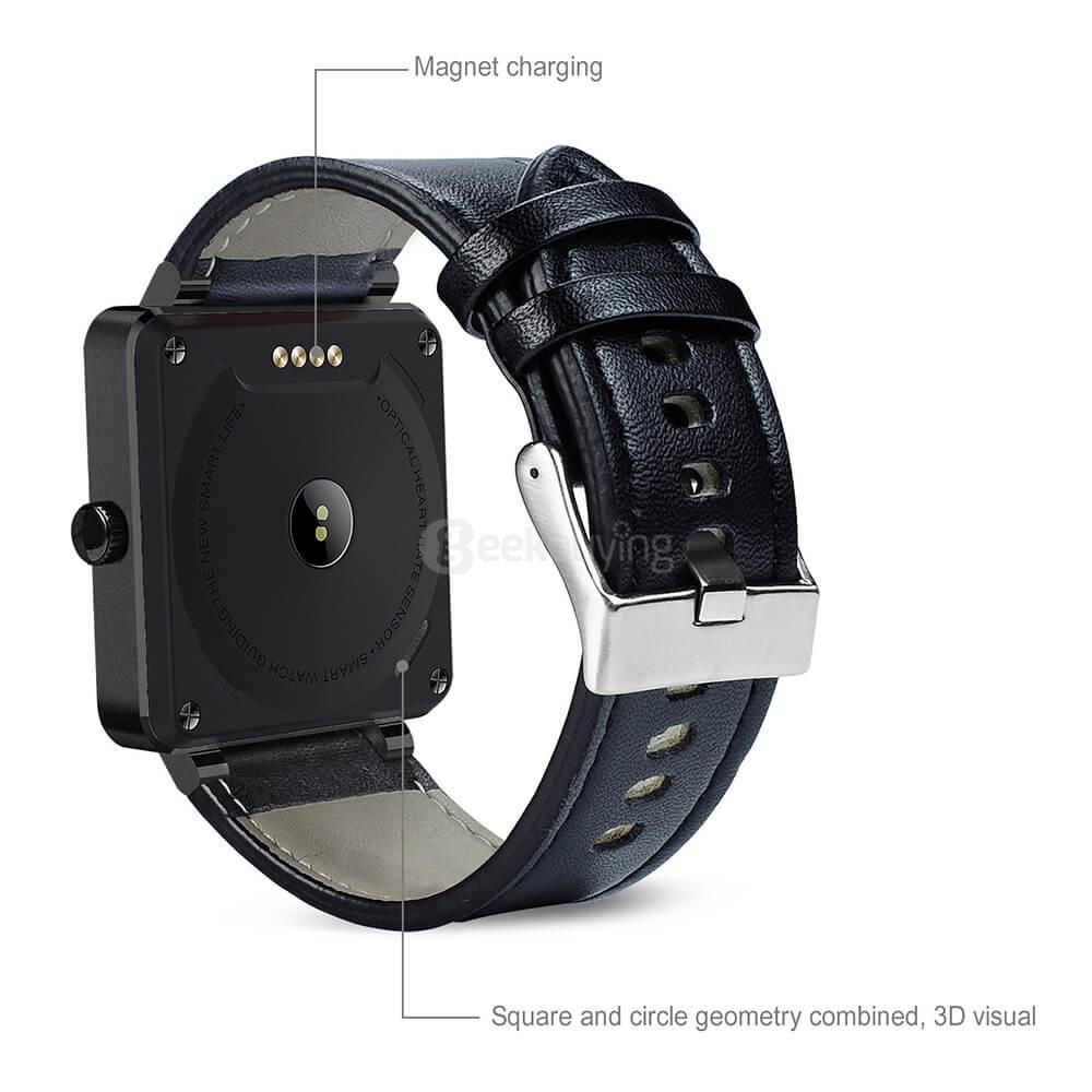 US18 Heart Rate Monitor Siri Function Smart Watch 128MB/64MB Phonebook Gesture Control For Android iOS - Silver
