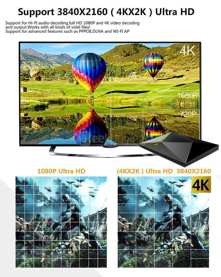 M9S Z8 Android6.0 Amlogic S905X 4K UHD Smart TV BOX 2G/8G WIFI LAN Bluetooth KODI Media Player