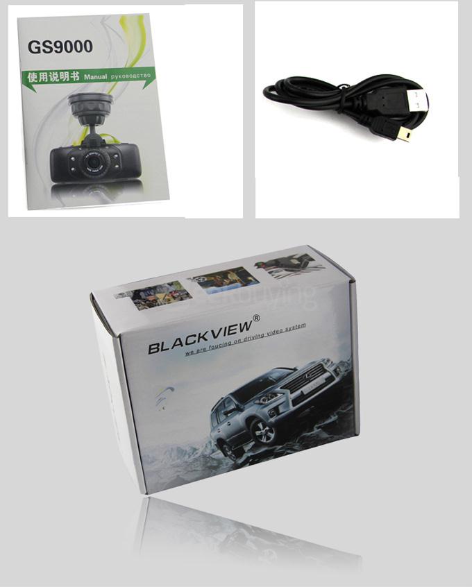 BLACKVIEW GS9000 Ambarella H.264 Full HD 1920*1080P 30fps 2.7Inch 178 Degree Angle Car DVR Recorder with GPS G-sensor