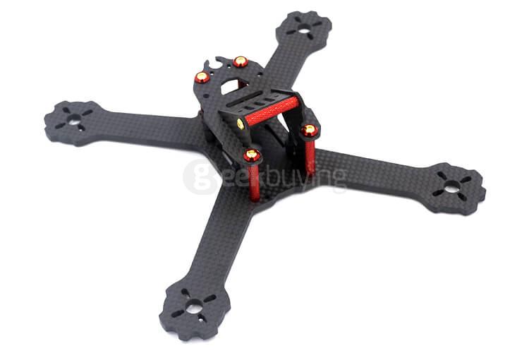 Redpawz X5-GTR Wheelbase 200mm 4mm Carbon Fiber FPV Racing Frame Kit