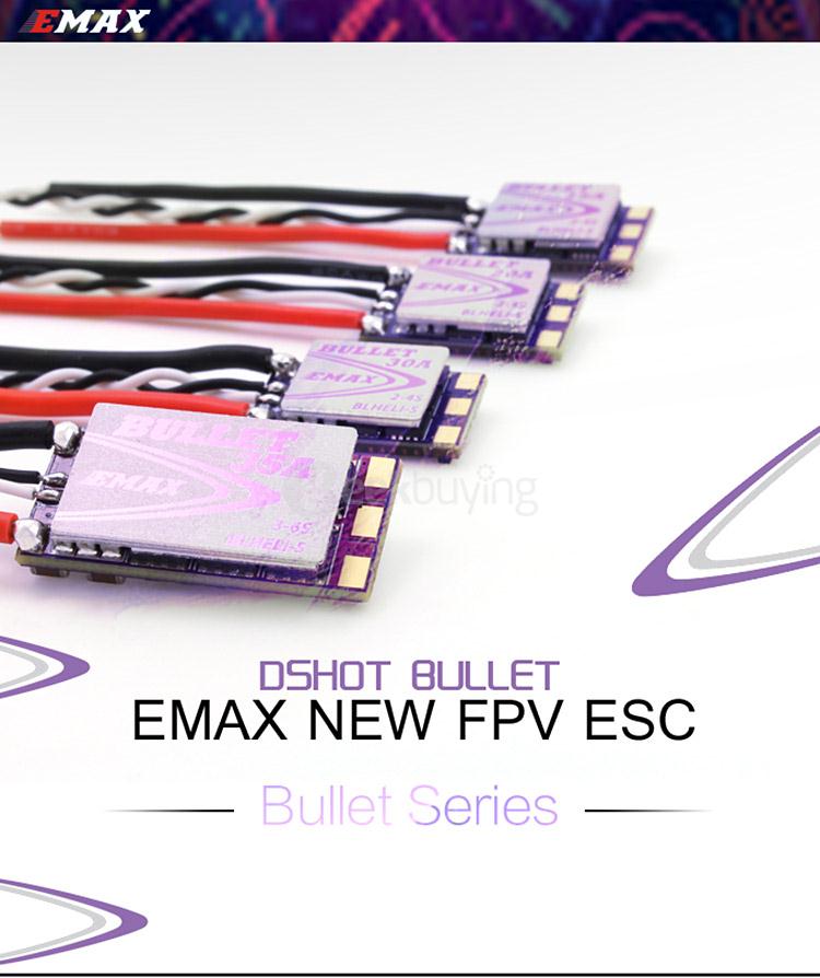 Emax BULLET Series 20A 2-4S BLHeli S ESC Support Onshot42 Multishot D-shot For FPV Racing Drone