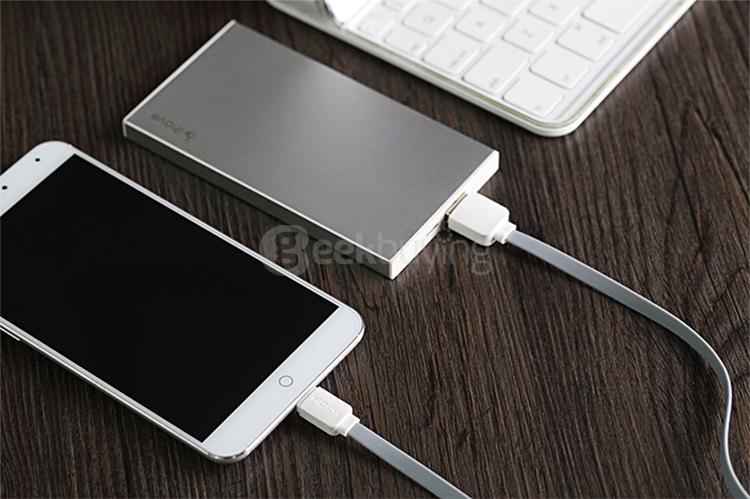 ROCK C2 Micro Data Charging Cable 1M With Cable Tie High Quality Fast Charging -White
