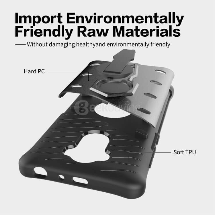 Armour Series Protective Phone Case 360 Degree Rotating Bracket Stand Cover For Xiaomi Redmi 4/4 Pro- Blue