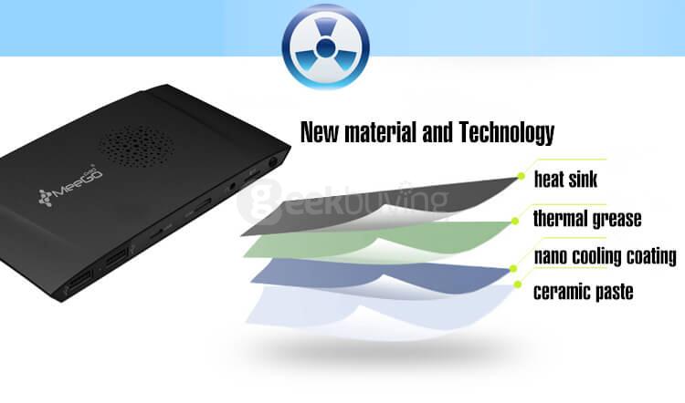 MEEGOPAD T09 Licensed Windows 10 Intel Z8350 4G/32G MINI PC 2.4G+5G Dual Band WIFI Gigabit LAN Type C Bluetooth