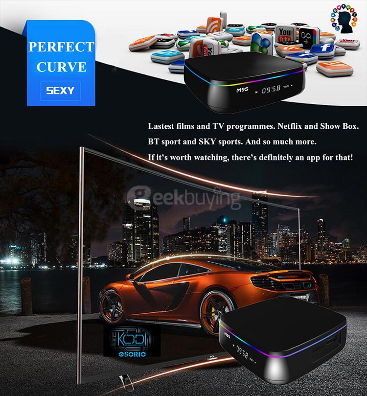 Bundle M9S MIX Android 6.0 Amlogic S912 KODI 4K HDR TV BOX + Tronsmart TSM01 English Version Air Mouse