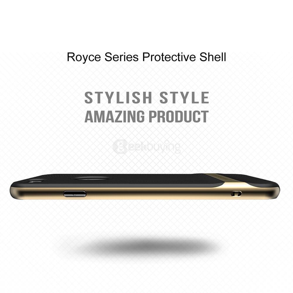 ROCK Royce Series Phones Protective Shell TPU Back Cover With PC Edge Anti-scratch Phone Case For iPhone 6Plus/6S Plus - Gold