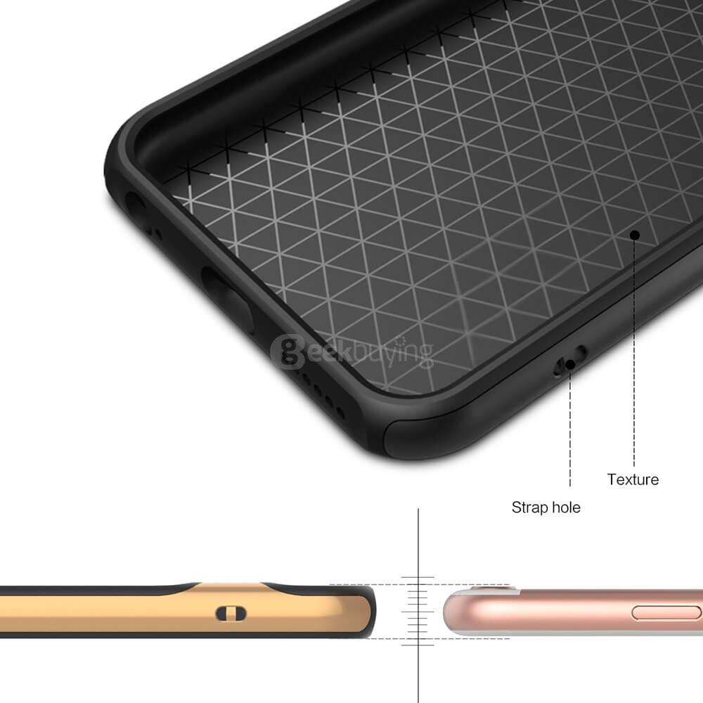 ROCK Royce Series Phones Protective Shell TPU Back Cover With PC Edge Anti-scratch Phone Case For iPhone 6Plus/6S Plus - Gold