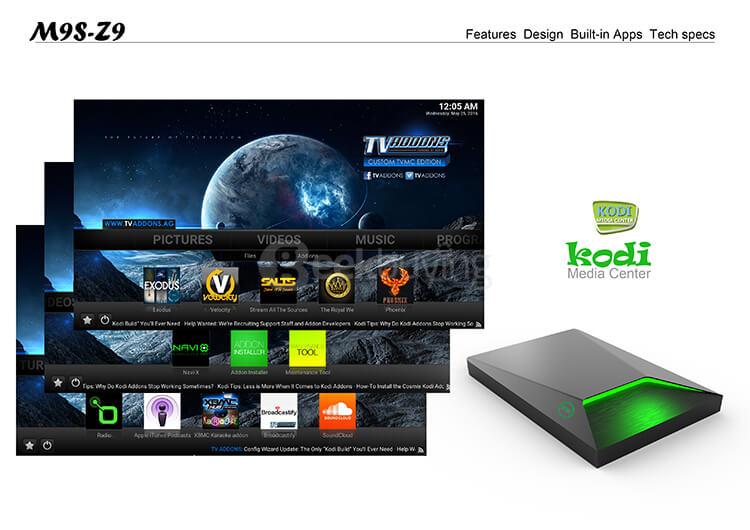 Bundle M9S Z9 Amlogic S912 4K UHD HDR TV BOX + Rii i8+ 2.4G Wireless Israel Hebrew Language Keyboard Black