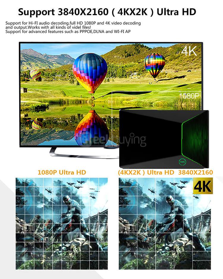 Bundle M9S Z9 Amlogic S912 4K UHD HDR TV BOX + Rii i8+ 2.4G Wireless Israel Hebrew Language Keyboard Black