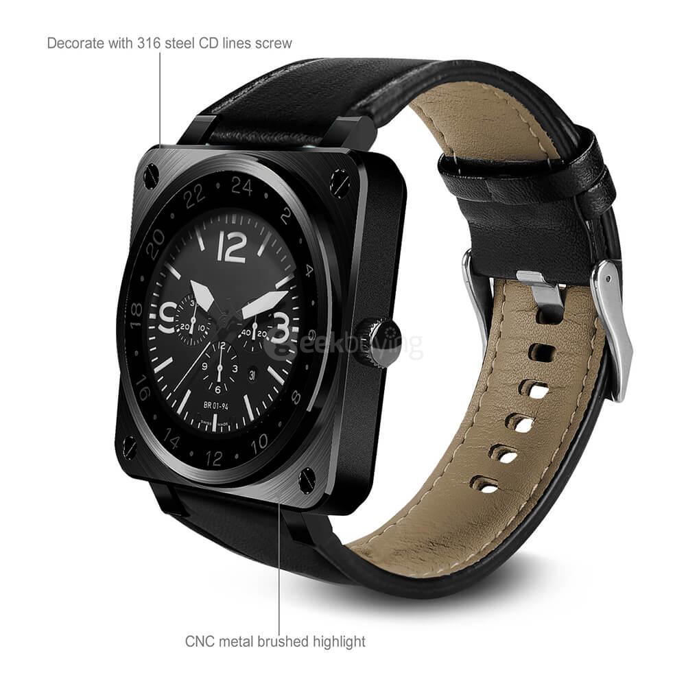 US18 Heart Rate Monitor Siri Function Smart Watch 128MB/64MB Phonebook Gesture Control For Android iOS - Silver